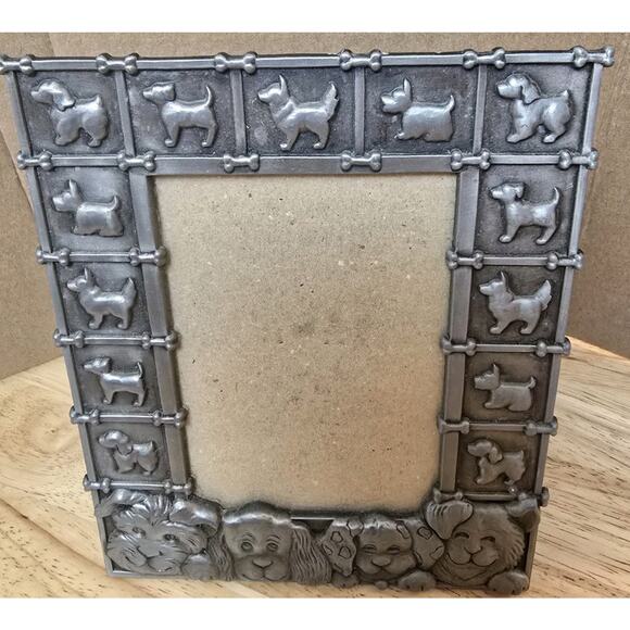 3D Metal Dog Pet 3.5x5" Picture Frame with Variety Dog Design Taiwan - Picture 1 of 7